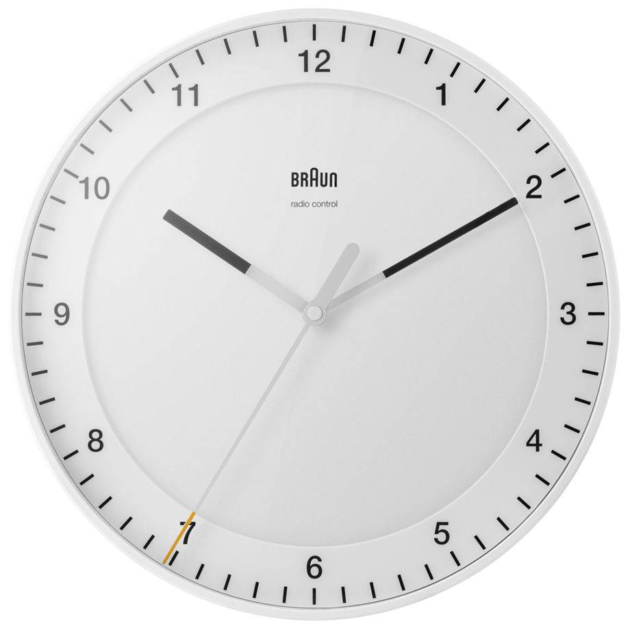 Braun BC 17 W-DCF radiografische wandklok wit-0