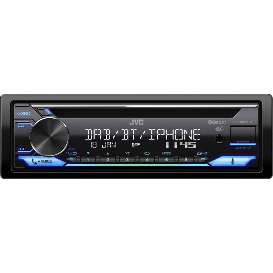 JVC KD-DB922BT Autoradio enkel DIN DAB+ tuner, Aansluiting voor stuurbediening, Bluetooth handsfree-0