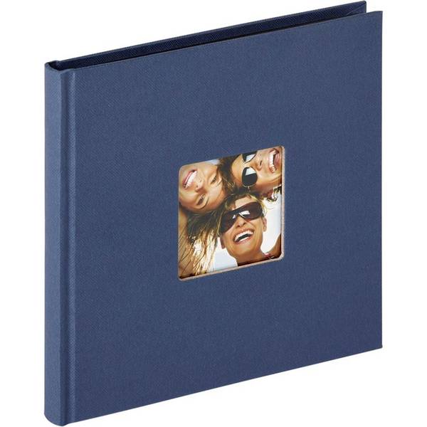 Walther Fun blauw 18x18 30 zwarte pagina's boek FA199L