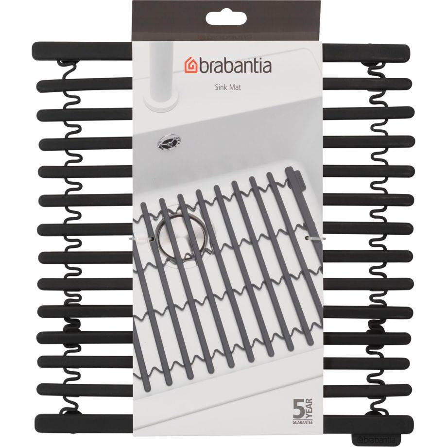 Brabantia siliconen gootsteenmat donkergrijs-0