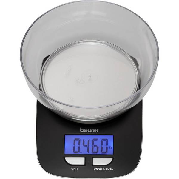 Beurer KS25 Digitale keukenweegschaal Digitaal, Met schaalverdeling Weegbereik (max.): 3 kg Zwart