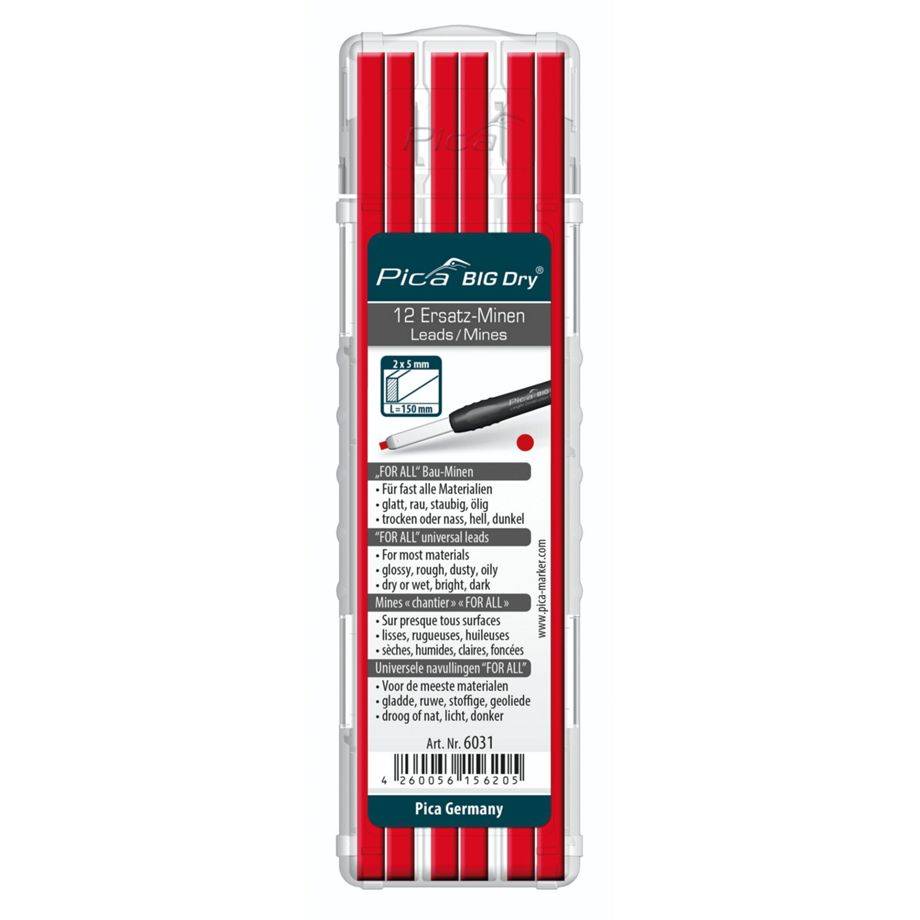 Pica 6031 BIG Dry Navulling for all rood 1 stuk-0