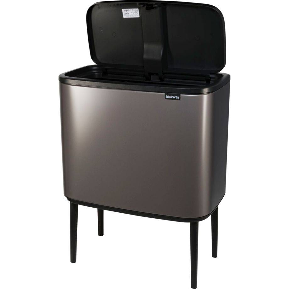 Brabantia afvalemmer Bo Touch Bin platina, 11 + 23 L-1