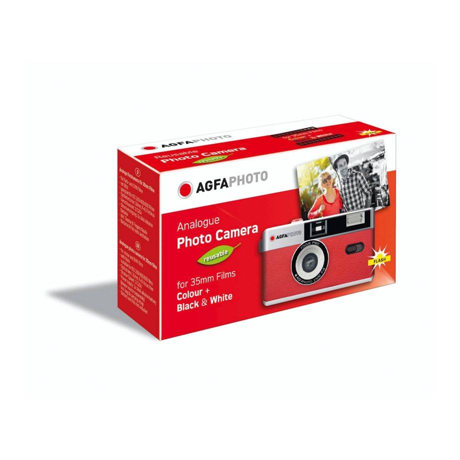 Agfaphoto Herbruikbare Fotocamera 35mm rood-1