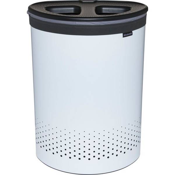 Brabantia wasbox, 55 L donkergrijs/wit