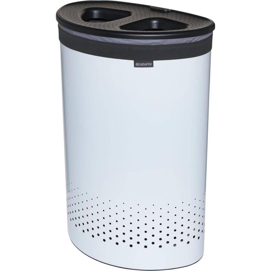 Brabantia wasbox, 55 L donkergrijs/wit-1