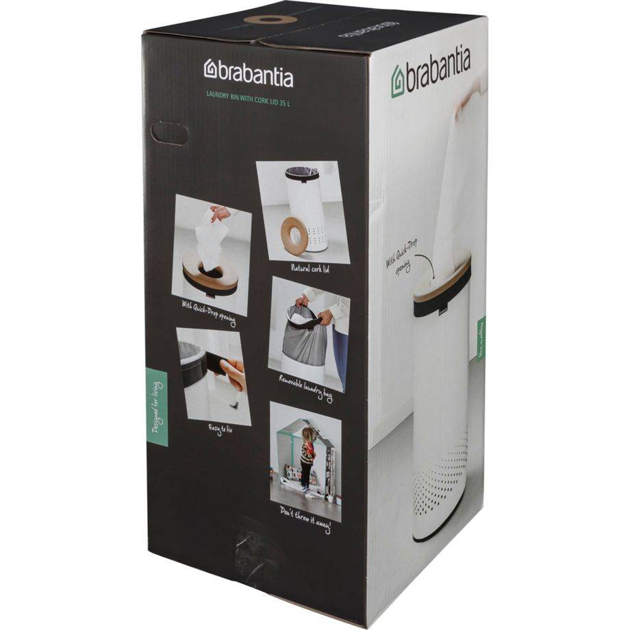 Brabantia wasbox, 35 L kurk / zwart-1