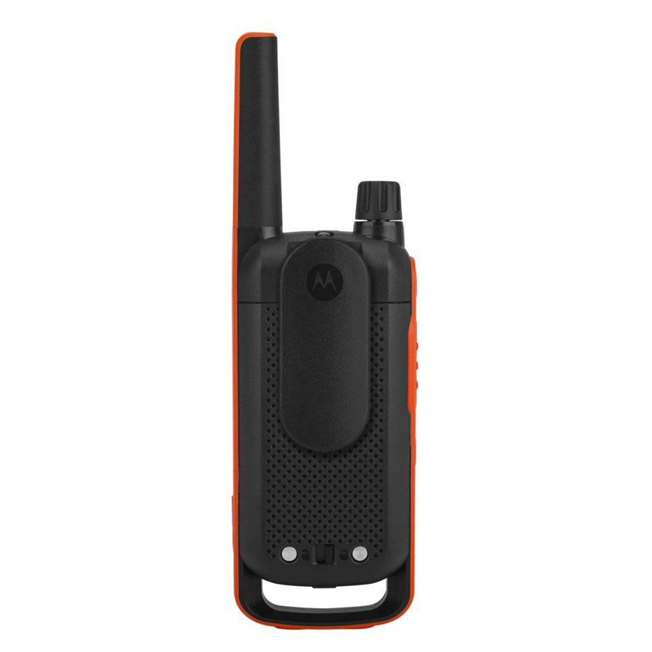Motorola T82 Twin Pack portofoon met 16 kanalen, zwart en oranje.-2