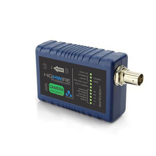 Veracity Fast Ethernet en POE via coaxconverter