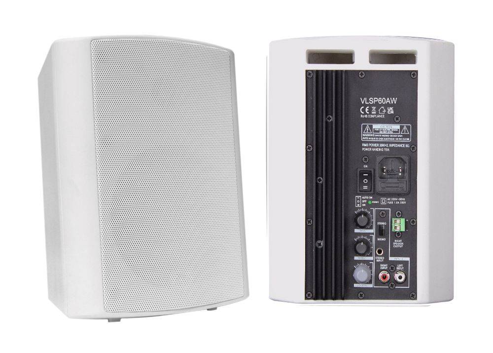 Vivolink Actieve Luidsprekerset, 2x30W, 5,25", Wit-0
