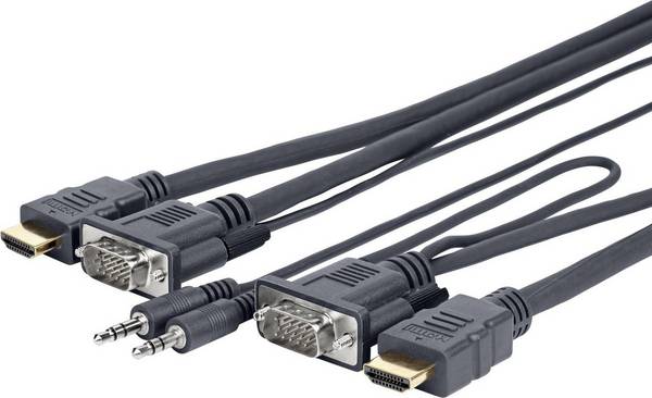 Vivolink VGA + 3,5 mm/HDMI, M/M, 3 m