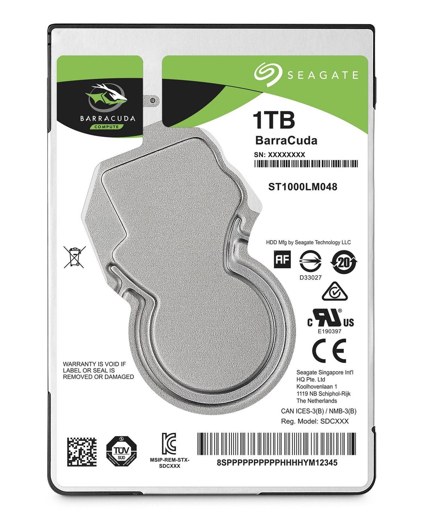 Seagate 1 TB, 2,5", SATA 6 Gb/s, 5400 RPM, 140 MB/s, 128 MB, 7 mm-0