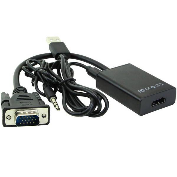 MicroConnect VGA naar HDMI converter met USB-voeding en audio