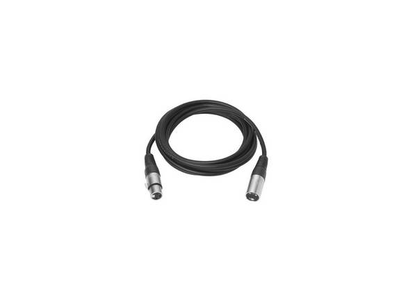 XLR M/F-kabel 0,5 m Zwart PROAUDXLRMF0.5