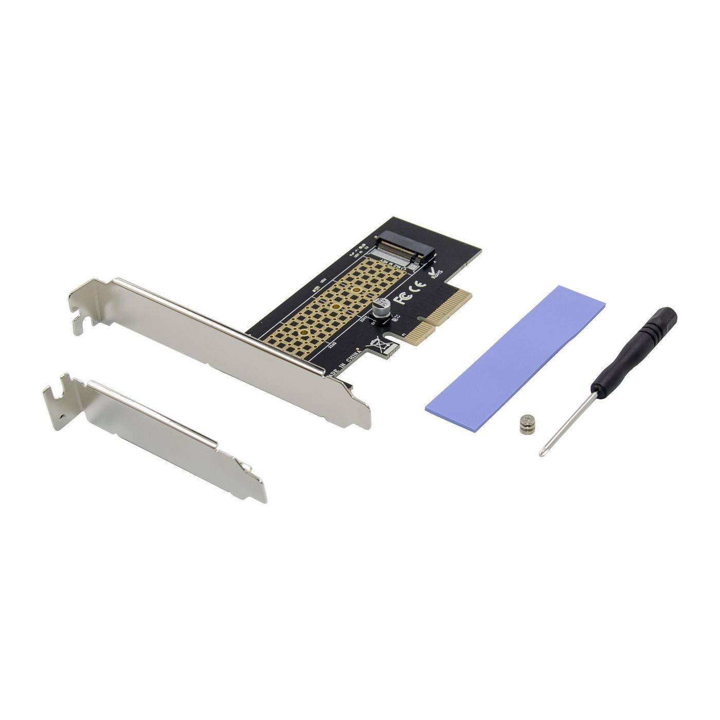 PCIe x4 M.2 NVMe SSD-adapter MC-PCIE-NVME-SSDADAPT-0