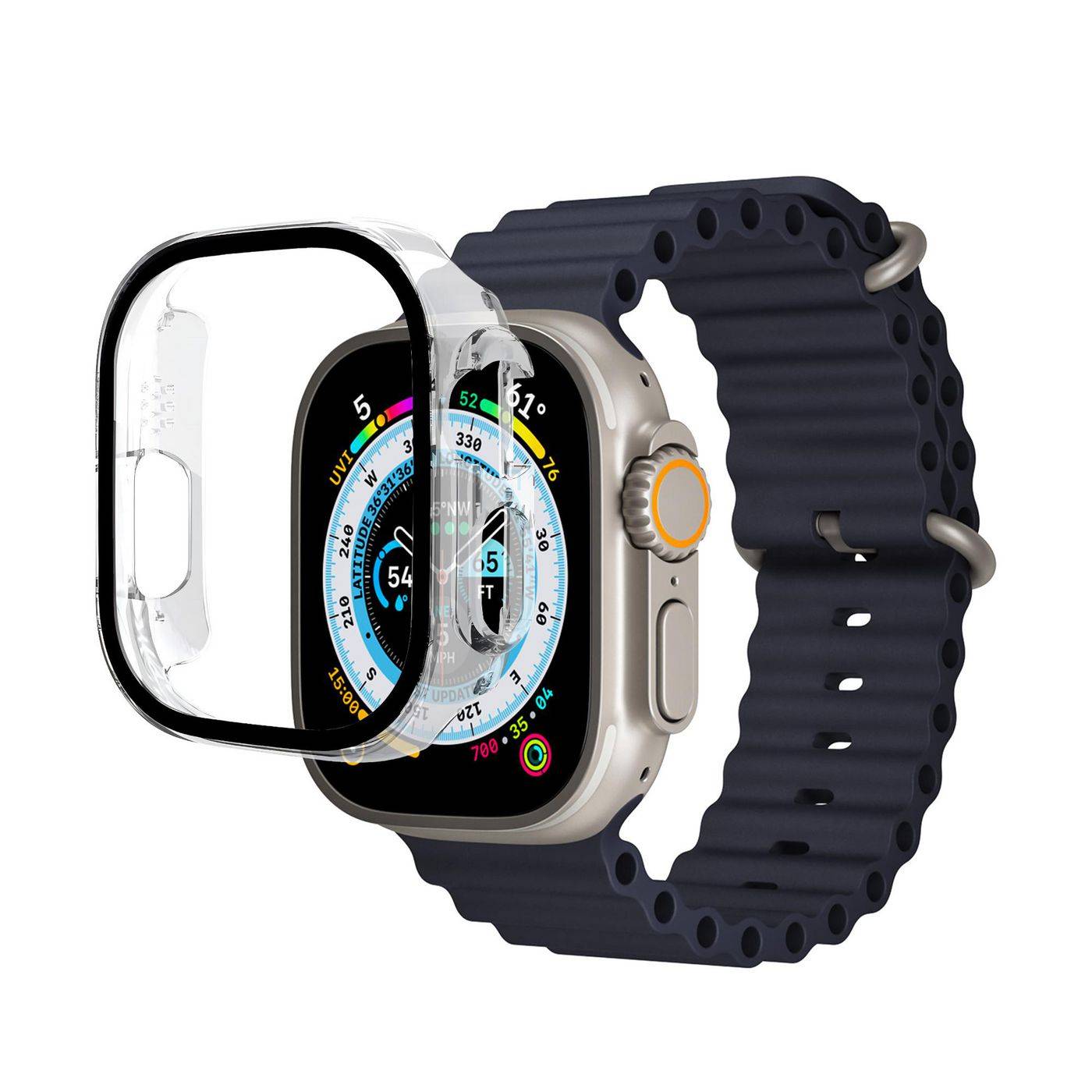 eSTUFF Titan Shield Full Body Screenprotector voor Apple Watch Ultra - Helder-0