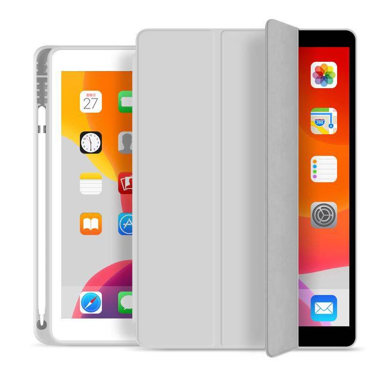 eSTUFF SEATTLE Case voor iPad 9.7 2018/2017 - Grijs PU-leeg-0