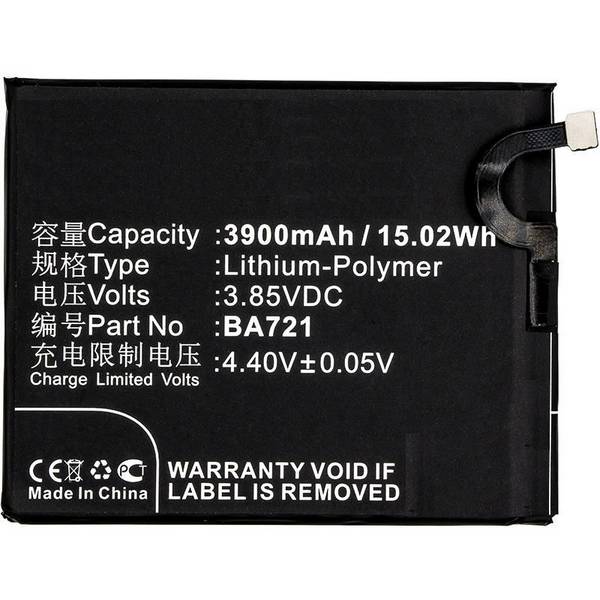 CoreParts Batterij voor Meilan Mobile 14,82Wh Li-ion 3,8V 3900mAh, Note 6