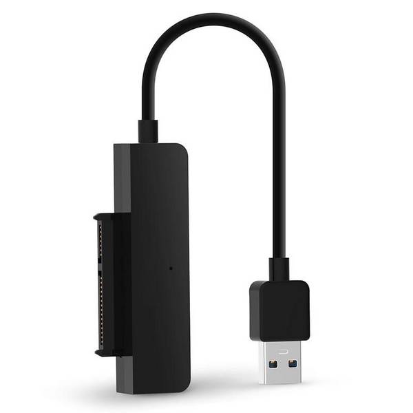 CoreParts 5 Gbps USB 3.1 naar 2,5" SATA HDD/SSD-converter, zwart
