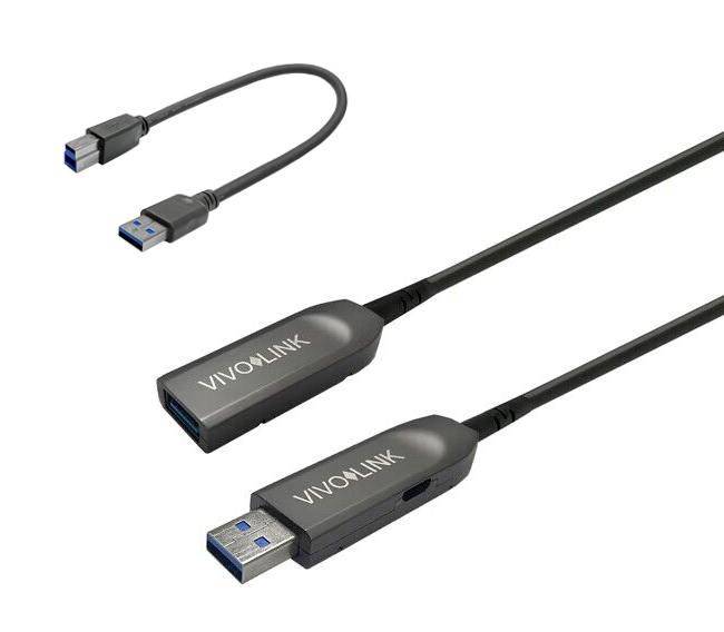 Vivolink USB 3.0, USB-A mannetje, USB-A vrouwtje, 50m inclusief USB-A naar USB-B kabel-0