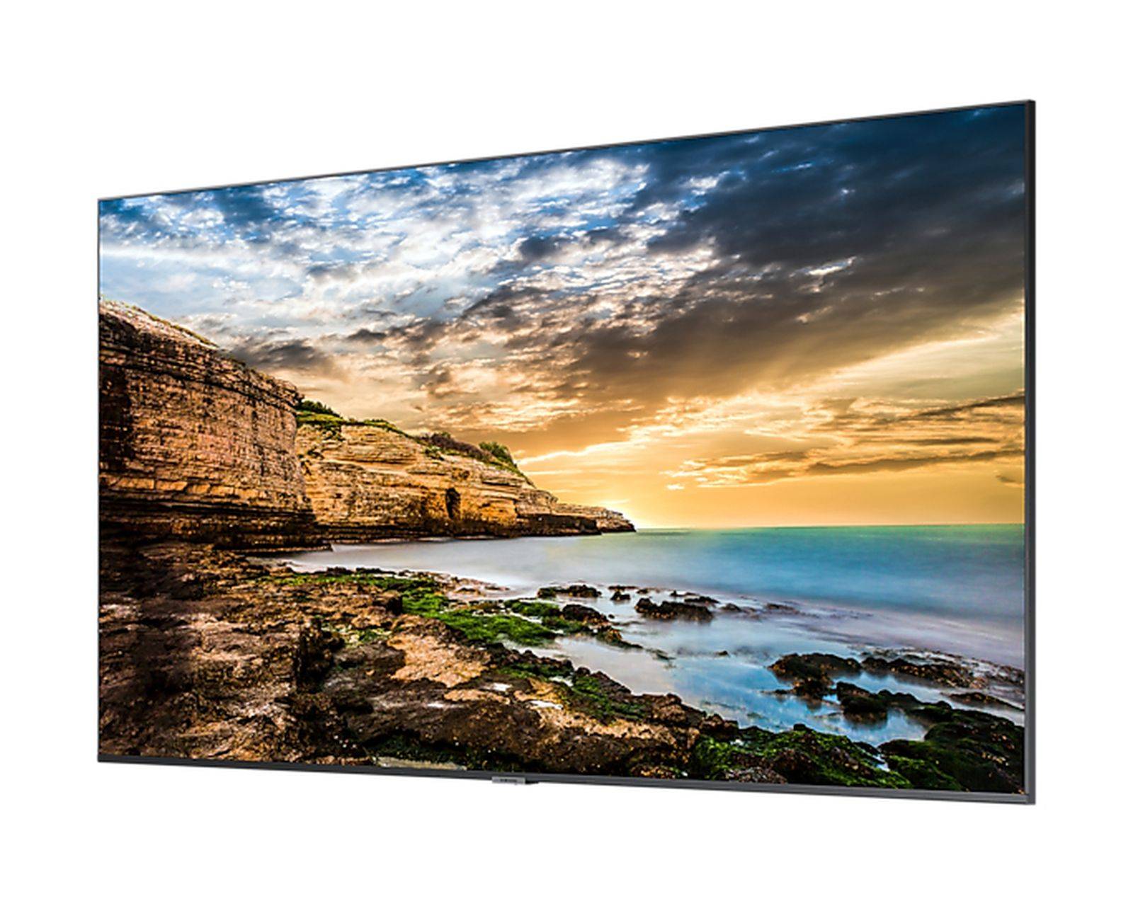 Samsung 65" QET Crystal UHD 4K Signage, 3840 x 2160 px, 300 cd/m², 8 ms, 89°/89°, HDMI, USB, RJ-45-3