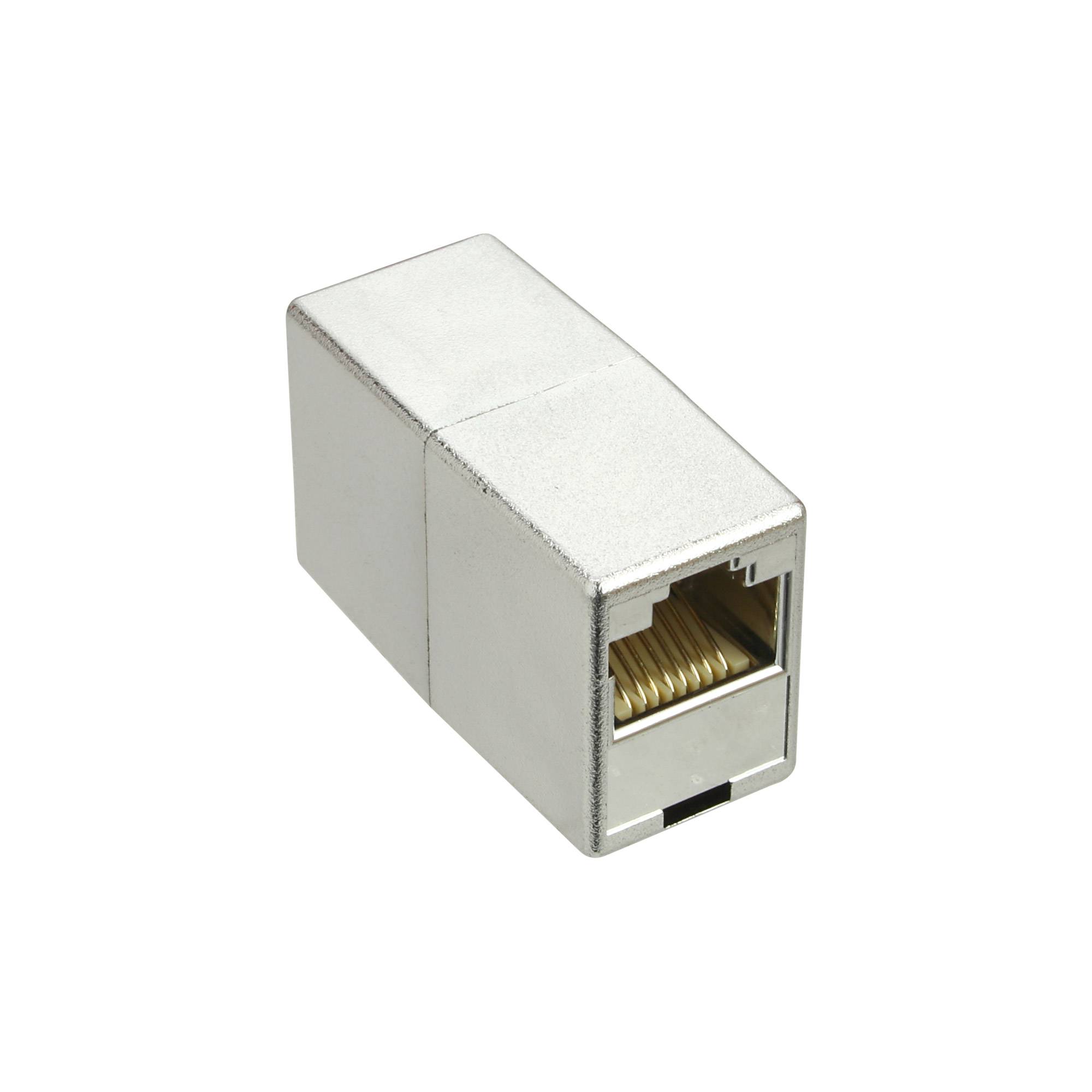 InLine® Cat.5e patchkabel koppeling 2x RJ45 female, gemetalliseerd afgeschermd-0