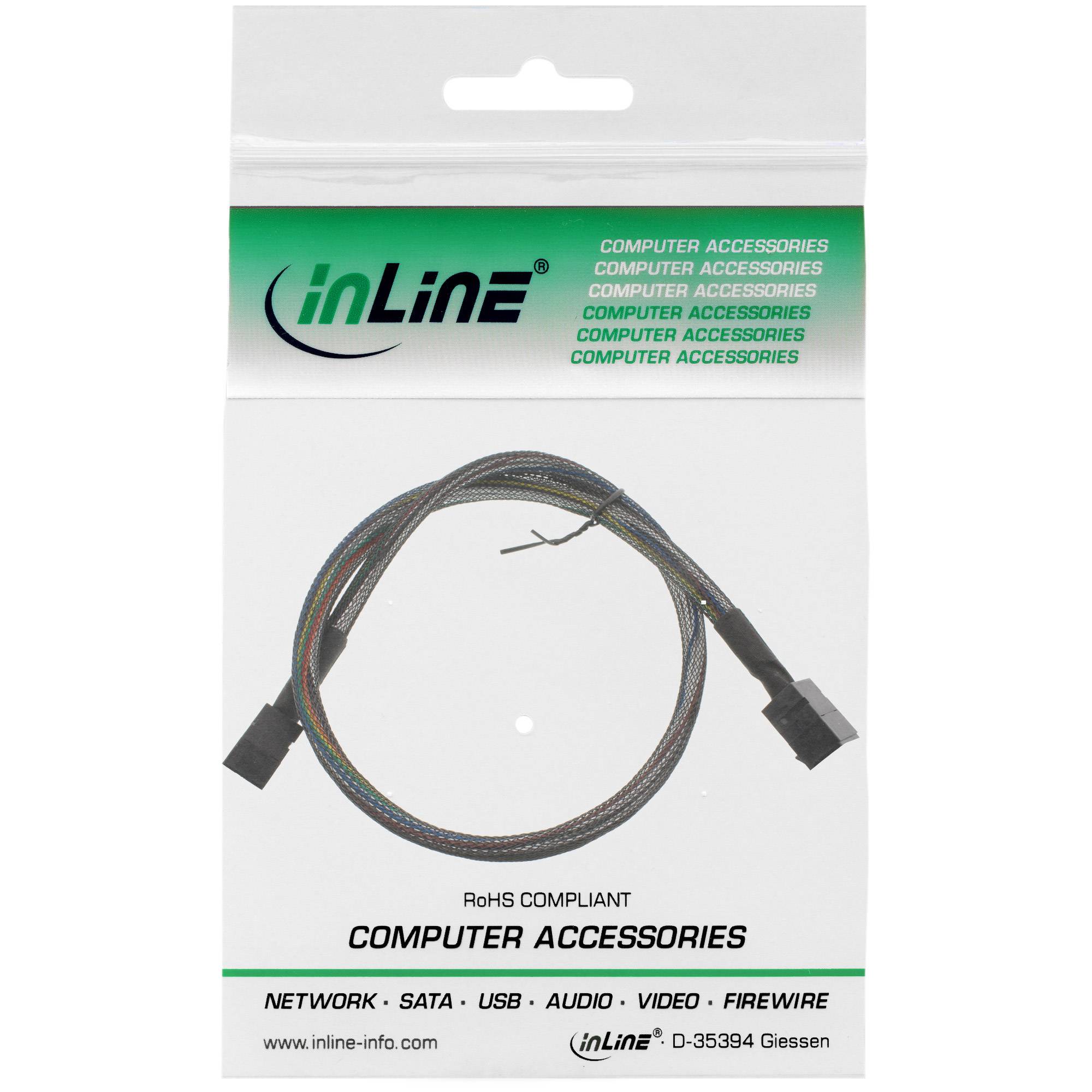 InLine® Mini-SAS HD-kabel, intern, SFF-8643 naar SFF-8643, 0,5m-1