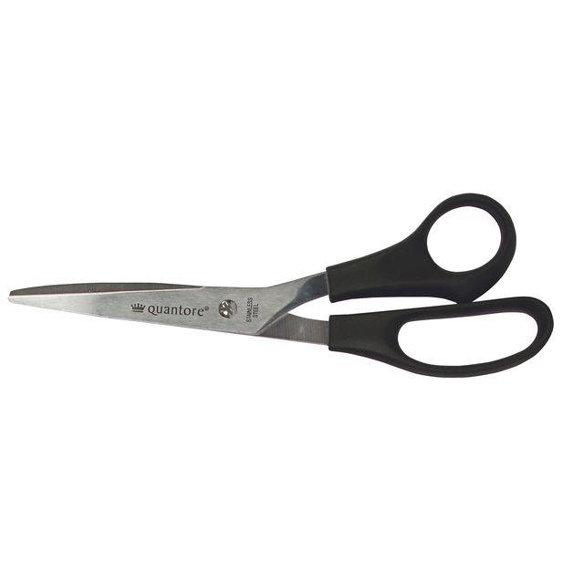 Schaar Quantore 210mm +plastic handvat zwart | 12 stuks-0