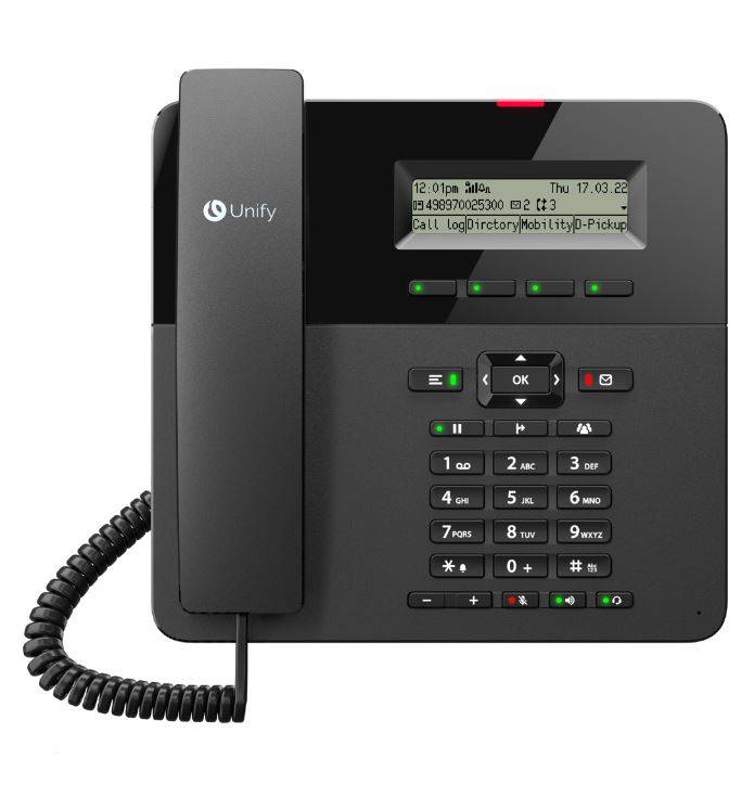 Unify OpenScape Bureau Telefoon CP210 - VoIP Telefoon - SIP, CorNet IP, SRTP, HFA - Zwart-1