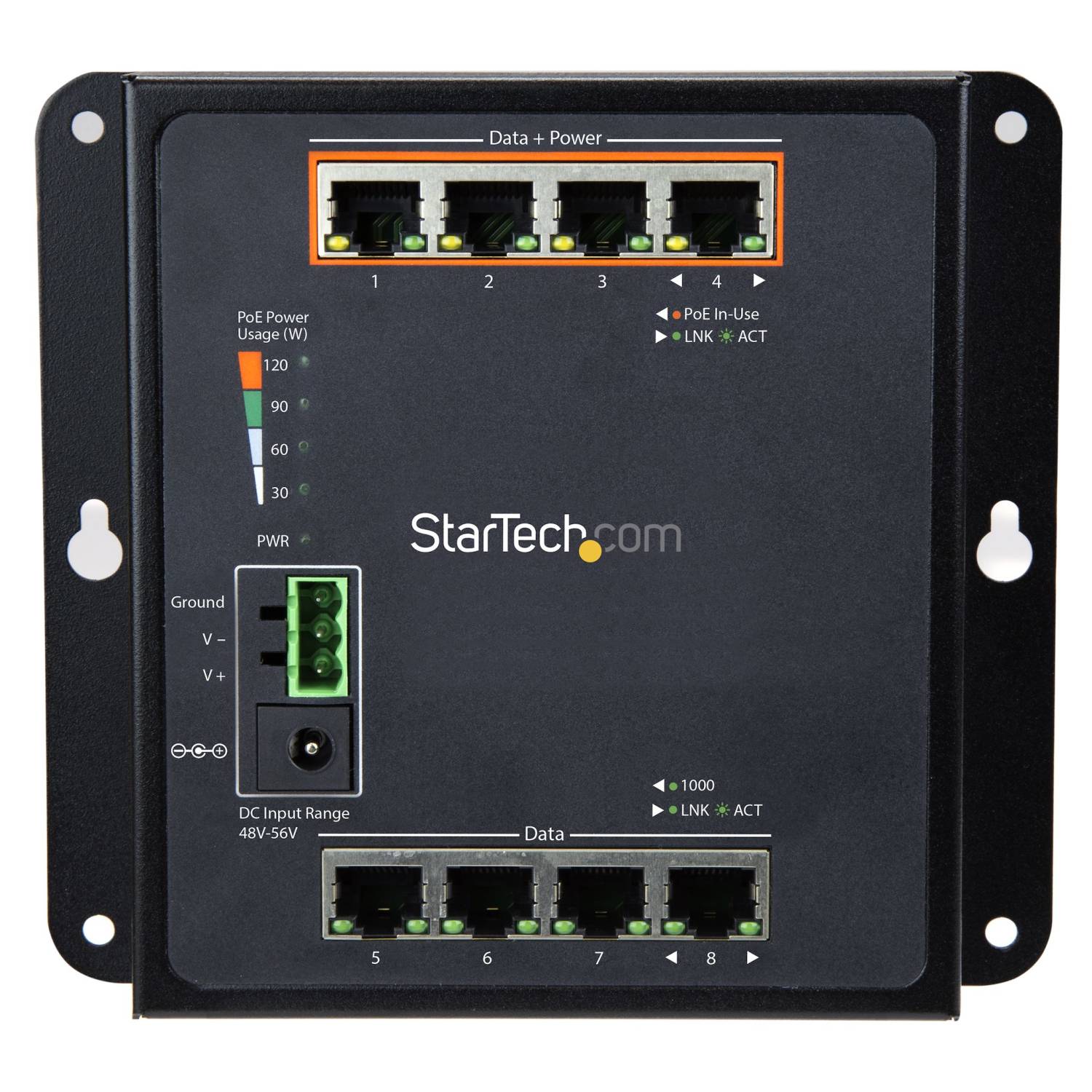 StarTech.com 8-Poorts Beheerde Gigabit Ethernet Switch met 4 PoE+ Poorten 8-Port-0