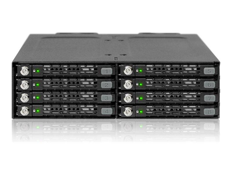 Backplane IcyDock 8x6,3cm SATAI-III in 1x5,25" sleutelsloten-3