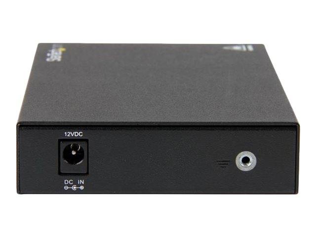 StarTech.com Gigabit Ethernet koper naar glasvezel media converter - SM LC - 10 km - 2 Poort(en) - 1 x Netwerk (RJ-45) --2