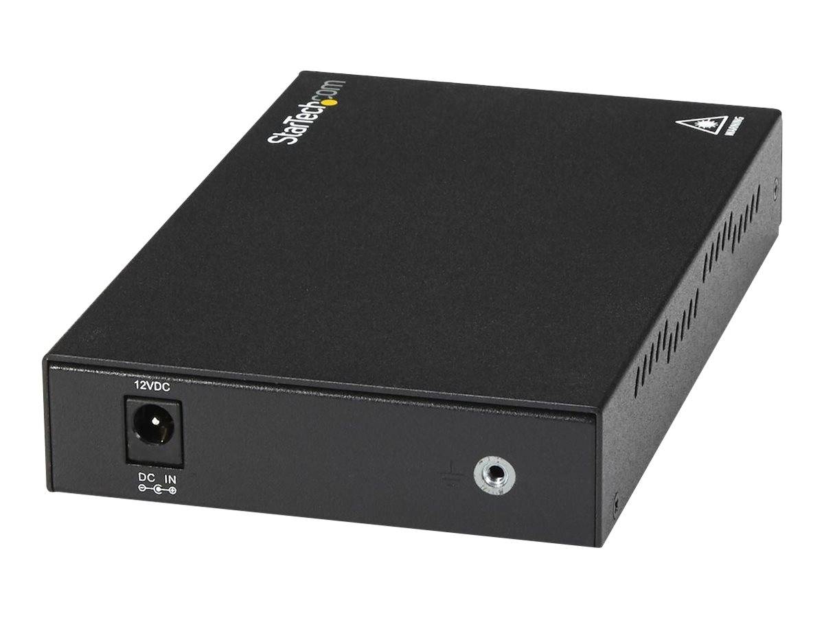 StarTech.com Gigabit Ethernet koper naar glasvezel media converter - SM LC - 10 km - 2 Poort(en) - 1 x Netwerk (RJ-45) --3