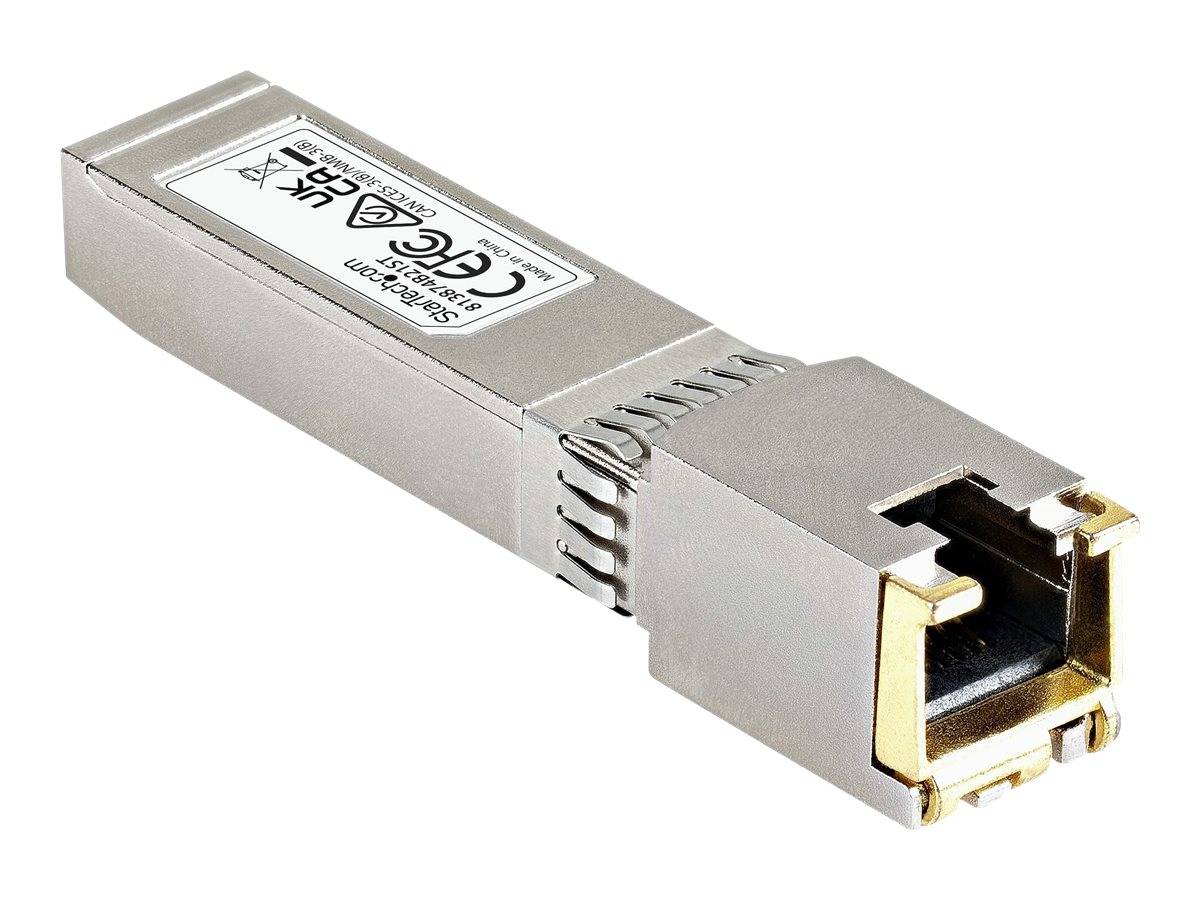 StarTech.com HP 813874-B21 compatibel SFP+ Transceiver module - koper -10GBASE-T - MSA conform - RJ45 SFP+ module - 30m-4