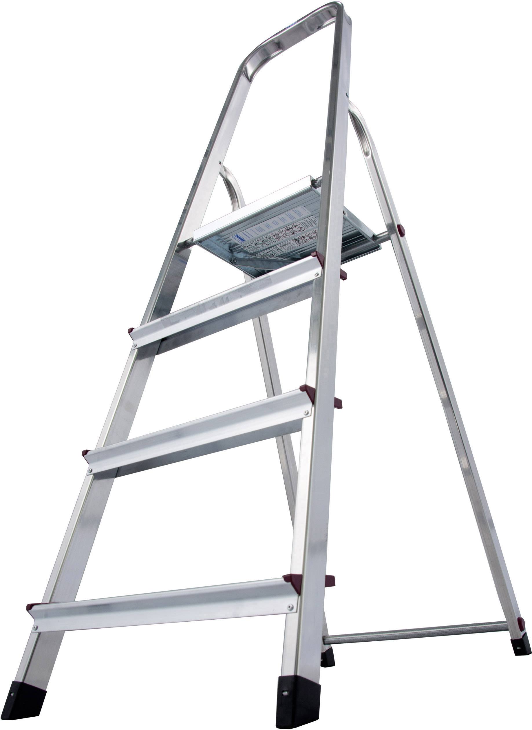 Krause 705 Aluminium Ladder Werkhoogte (max.) 2.80 m Zilver 3.6 kg