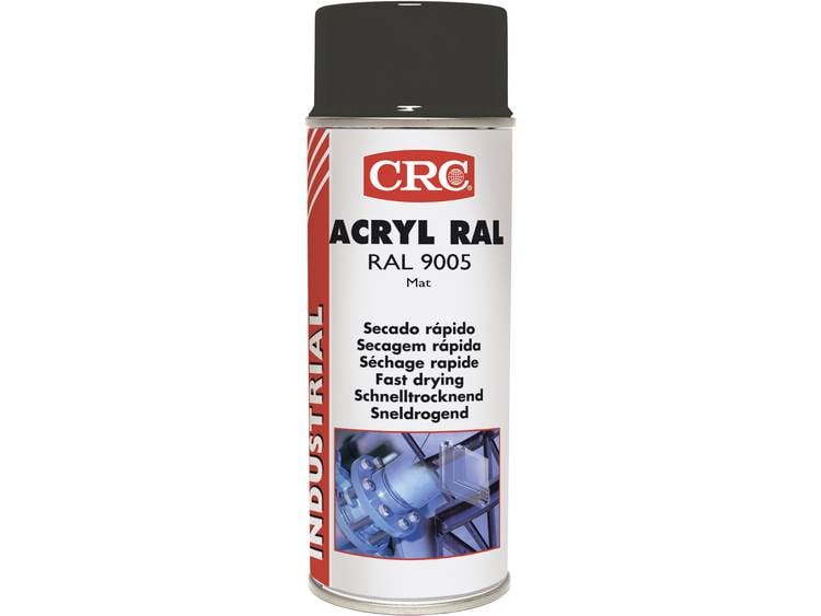 CRC 31075 AA ACRYL beschermlak RAL 9005 Zwart (mat) 400 ml