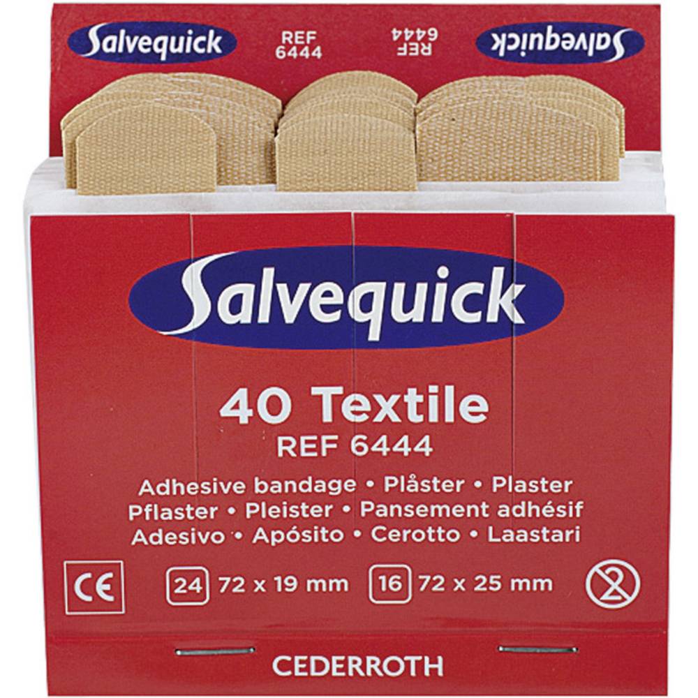Salvequick 6444 textielpleisters - 1 navulling
