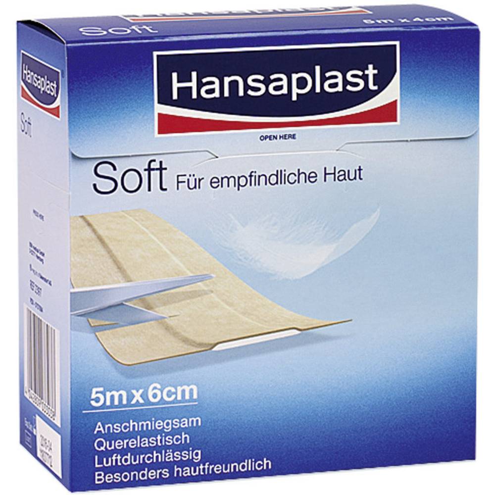 Hansaplast 1009284 Hansaplast SOFT 5 m x 6 cm 5 m x 0.06 m