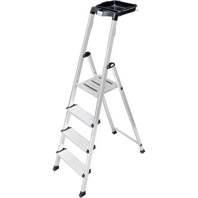Krause  126535 Aluminium Ladder  Werkhoogte (max.): 3.05 m Zilver DIN EN 131 4.9 kg