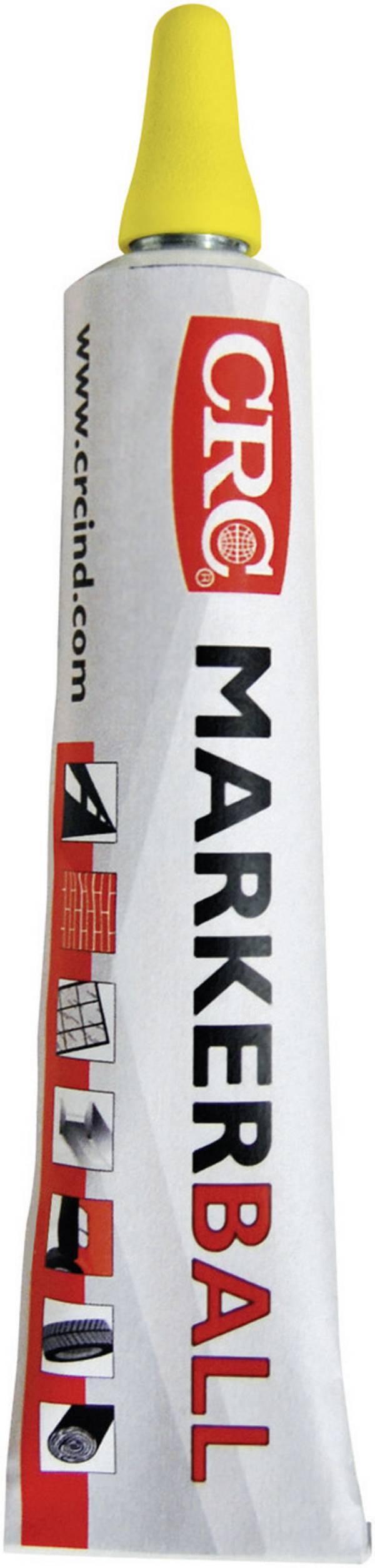 CRC 30160-AA MARKERBALL metaalmarkeerstift met kogelventiel Geel 50 ml