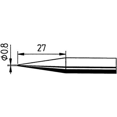 Ersa 842 SD LF Soldeerpunt Potloodvorm, verlengd Grootte soldeerpunt 0.8 mm  Inhoud: 1 stuk(s)