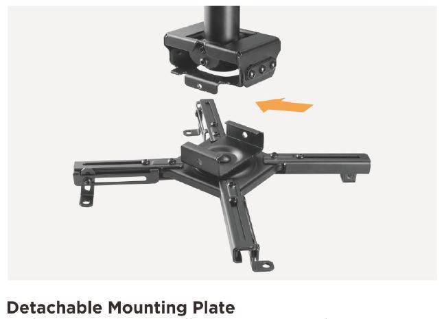 Vivolink 35 kg max, 74,5 - 114,5 cm, 360°, zwart-2
