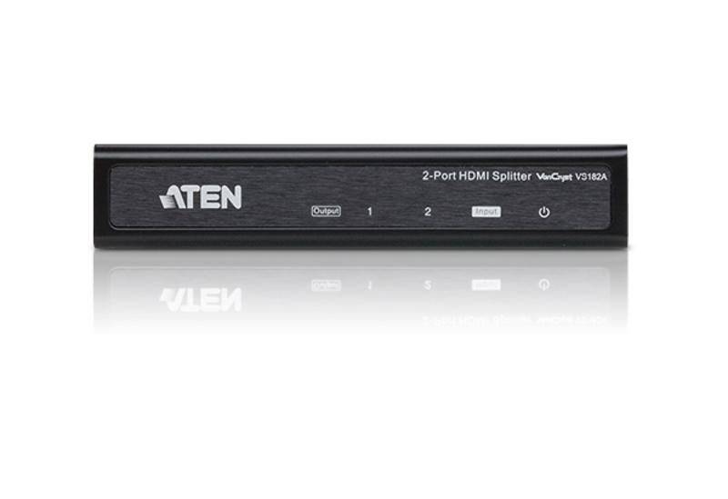 ATEN VS182A-AT-G 2-poorts HDMI-splitter 3840 x 2160 pixels zwart-1