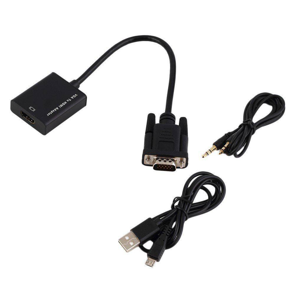 MicroConnect VGA naar HDMI converter met USB-voeding en audio-1