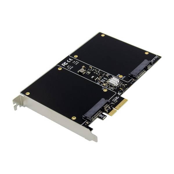 PX-SR-10257 - PCIe - SATA - Volledige hoogte / Laag profiel - PCIe 2.0 - Zilver - Zwart