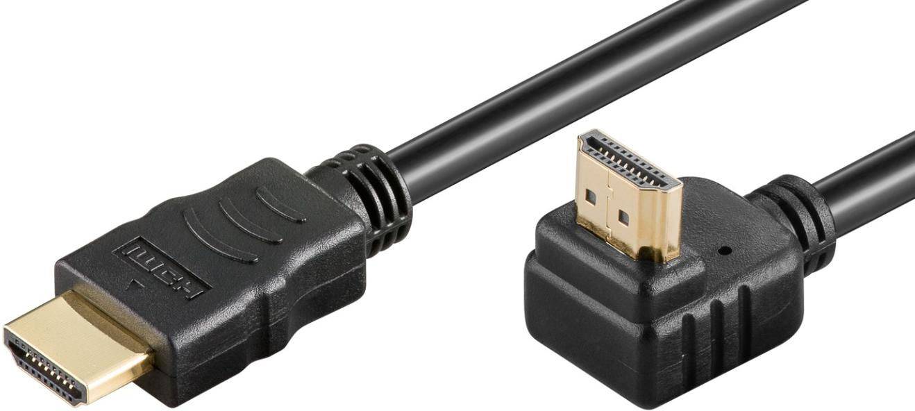MicroConnect HDMI 2.0-kabel, 90° gebogen, 2 meter-0