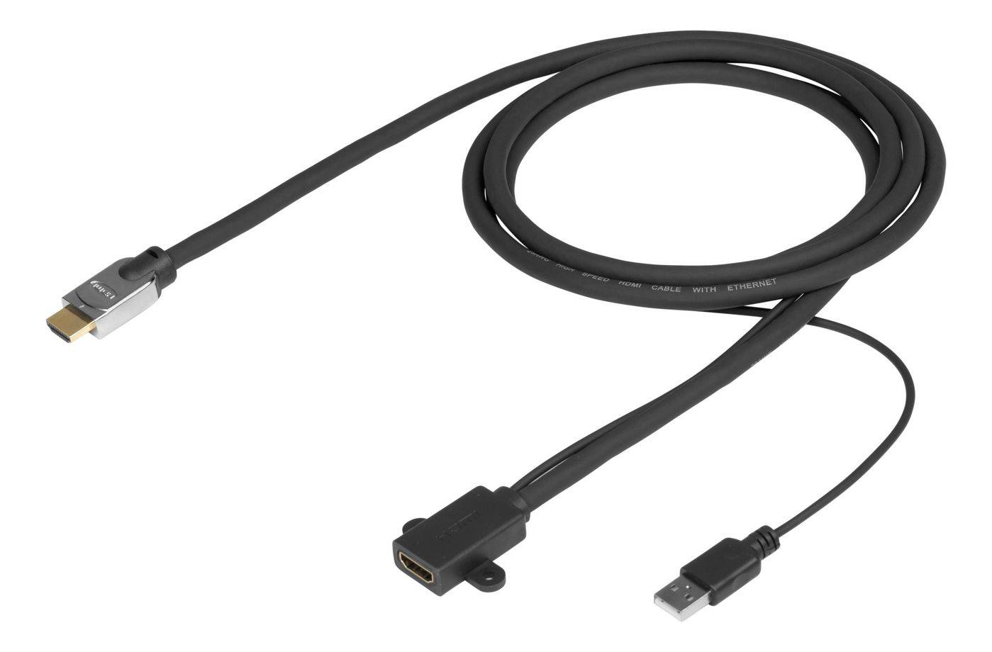 Vivolink Pro HDMI-kabel 5m M/V met USB-voeding - LSZH-0