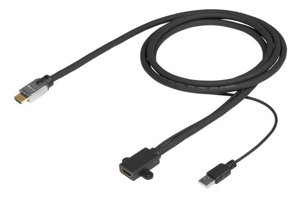 Vivolink Pro HDMI-kabel 5m M/V met USB-voeding - LSZH
