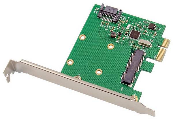 PX-SR-10256 - PCIe - mSATA - SATA - Volledige hoogte / laag profiel - PCIe 2.0 - lettergreep
