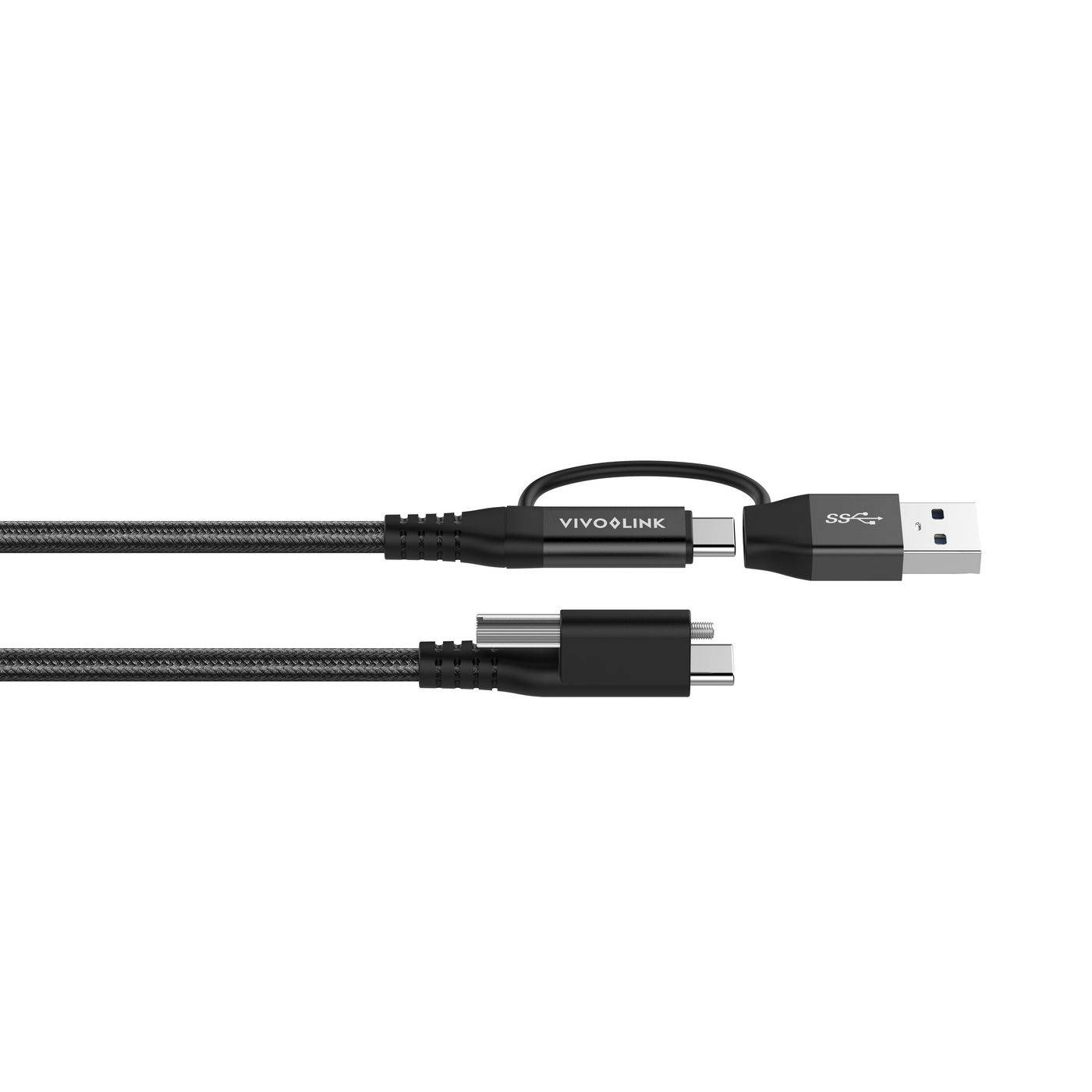 USB-C Kabel twee in één 1,5m Zwart - Kabel - Digitaal/Data-2